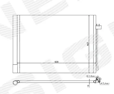 Радиатор кондиционера Signeda RC940058