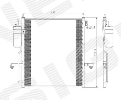 Радіатор кондиціонера Signeda RC940068