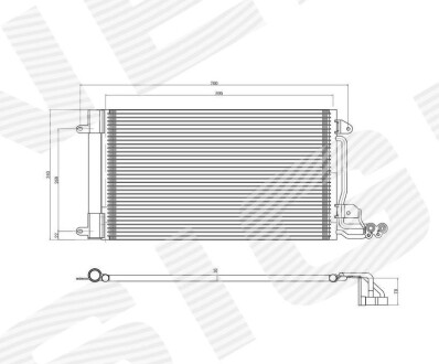 Радіатор кондиціонера Signeda RC940093