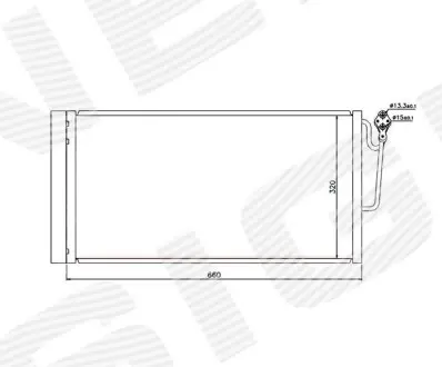 Радіатор кондиціонера Signeda RC940118