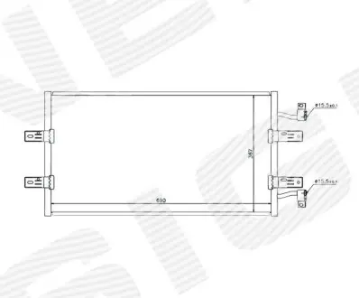 Радіатор кондиціонера Signeda RC940119
