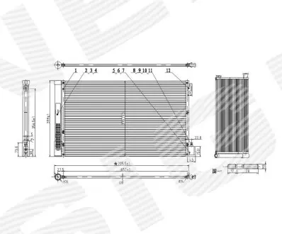 Радиатор кондиционера Signeda RC940124