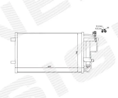 Радіатор кондиціонера Signeda RC940149
