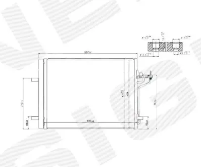 Радіатор кондиціонера Signeda RC940183Q