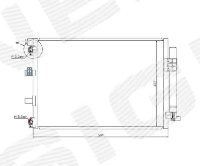 Радиатор кондиционера Signeda RC940222