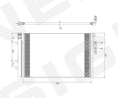 Радиатор кондиционера Signeda RC940226