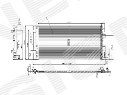 Радіатор кондиціонера Signeda RC940259