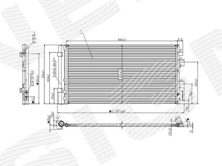 Радиатор кондиционера Signeda RC940259