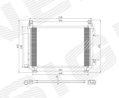 Радіатор кондиціонера Signeda RC940270