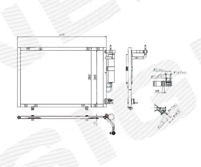 Радіатор кондиціонера Signeda RC940277