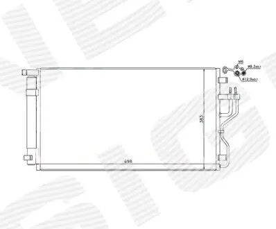 Радиатор кондиционера Signeda RC940351