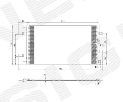 Радиатор кондиционера Signeda RC940453