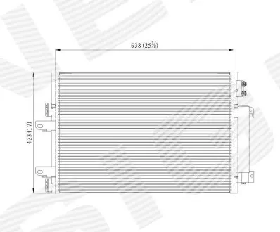 Радіатор кондиціонера Signeda RC940570