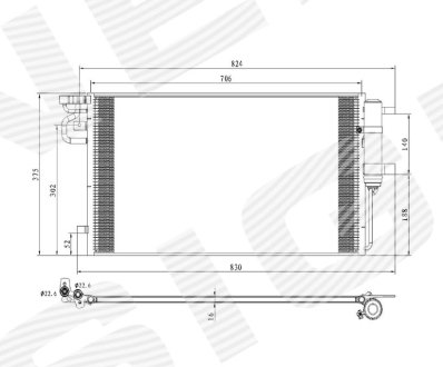 Радиатор кондиционера Signeda RC940764