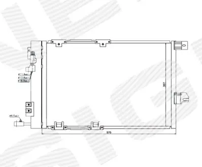 Радіатор кондиціонера Signeda RC94384