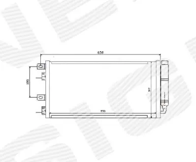 Радиатор кондиционера Signeda RC94591
