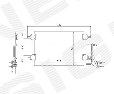 Радіатор кондиціонера Signeda RC94593