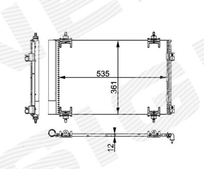 Радиатор кондиционера Signeda RC94826Q