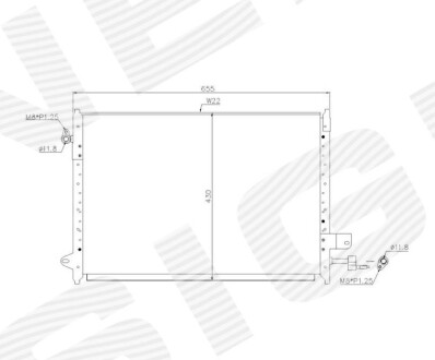 Радиатор кондиционера Signeda RCFD39074A