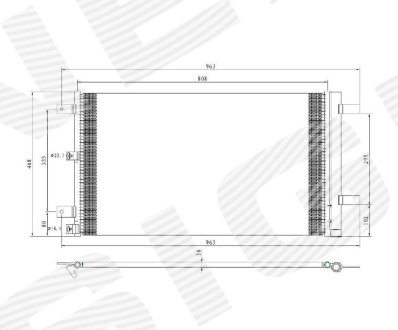 Радиатор кондиционера Signeda RCFD39168A