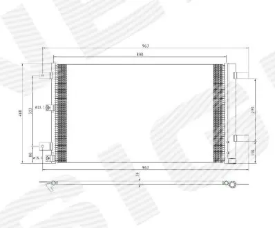 Радіатор кондиціонера Signeda RCFD39168A