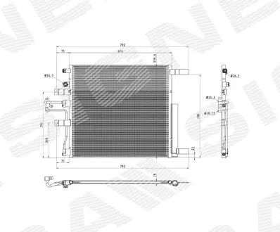 Радіатор кондиціонера Signeda RDG39061A