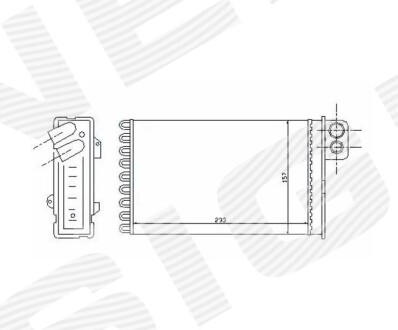 Радіатор пічки салону Signeda RP71152