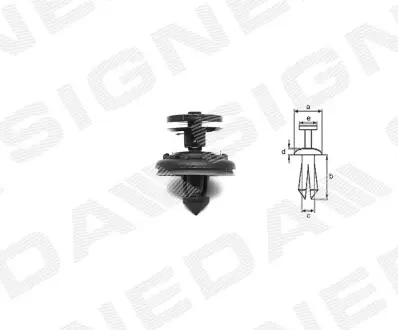 Пластмасове кріплення Signeda T101910