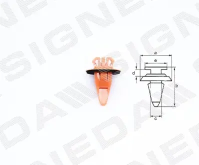 Пластмасове кріплення Signeda T102510