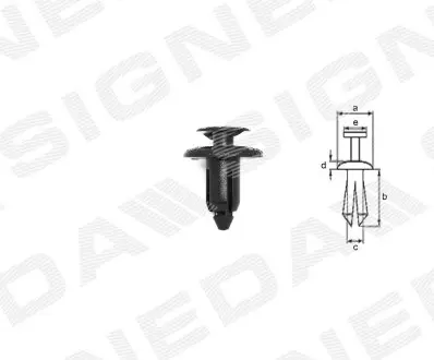 Пластмасове кріплення Signeda T114310