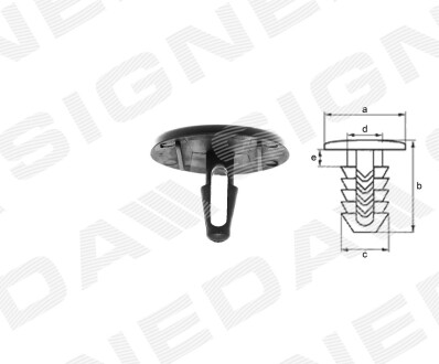 Пластмассовые крепления Signeda T130210