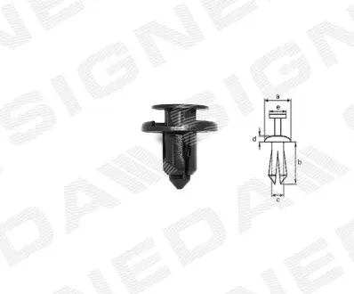 Пластмасове кріплення Signeda T135710