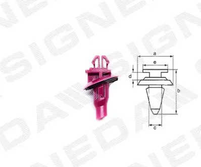Пластмасове кріплення Signeda T162810