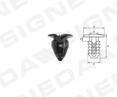 Пластмассовые крепления Signeda T192410