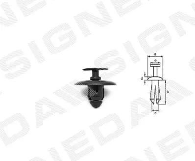 Пластмасове кріплення Signeda T209310