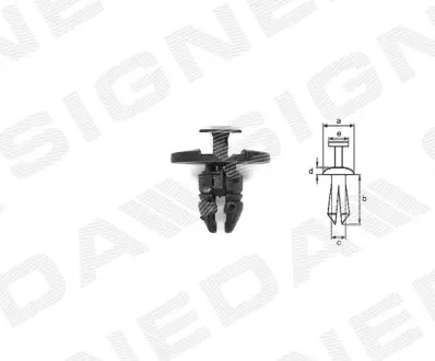 Пластмасове кріплення Signeda T210910