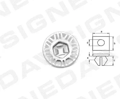 Пластмасове кріплення Signeda T221210