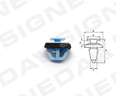 Пластмассовые крепления Signeda T249610