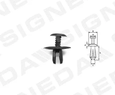 Пластмасове кріплення Signeda T31410