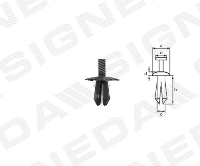 Пластмасові кріплення Signeda T39910