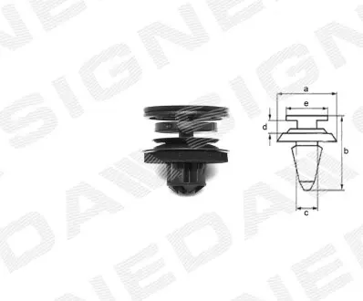 Пластмасове кріплення Signeda T44710