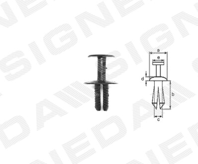 Пластмасові кріплення Signeda T47110