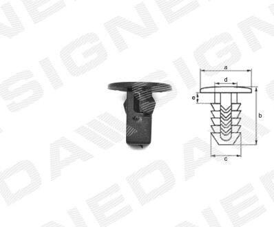 Пластмассовые крепления Signeda T64410