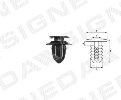 Пластмассовые крепления Signeda T70910