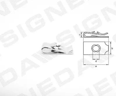 Пластмассовый крепеж Signeda T76725