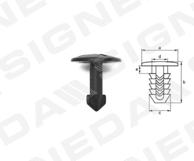 Пластмассовые крепления Signeda T7805