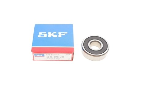 Підшипник кульковий d>30 SKF 6201-2RSH/C3 (фото 1)