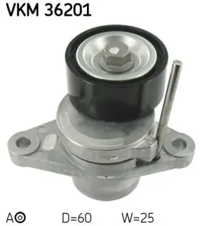 Натяжний ролик, поліклиновий ремінь SKF VKM 36201