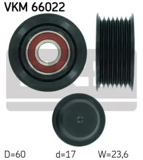 Натяжний ролик SKF VKM 66022