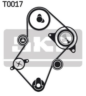 Комплект ремня ГРМ SKF VKMA 03241 (фото 1)